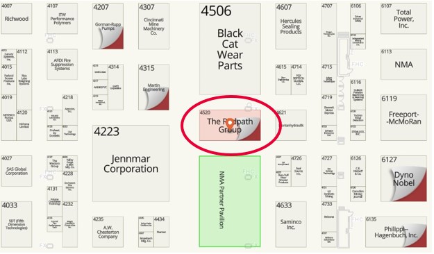 Redpath's booth 4520 at MINExpo 2024